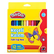Play-Doh 12 Renk Keeli Kalem Karton Kutu 5mm KE007