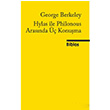 Hylas ile Philonous Arasnda  Konuma George Berkeley Biblos Kitabevi
