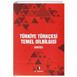 Trkiye Trkesi Temel Dilbilgisi Sevgi zel Dil Dernei Kitaplar