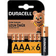 Duracell Alkalin AAA nce Kalem Piller LR03/MN2400 6 l Paket