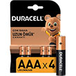 Duracell Alkalin AAA nce Kalem Piller LR03/MN2400 4 l Paket