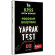 KPSS Eitim Bilimleri Program Gelitirme Yaprak Test Yarg Yaynlar