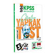 2024 KPSS Tm Adaylar in 5Yz Corafya ek Kopart Yaprak Test Yarg Yaynlar