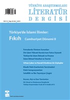 Trkiye Aratrmalar Literatr Dergisi Cilt 13 Say: 25-26 Bilim ve Sanat Vakf