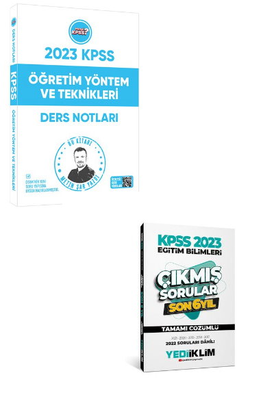 2023 KPSS Eğitim Bilimleri Öğretim Yöntem ve Teknikleri Ders Notları