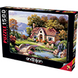 Anatolian Kuular ve Kr Evi The Swan Cottage 1500 Para Puzzle - Yapboz