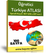 retici Orta Boy Trkiye ATLASI-100 Seilmi Harita