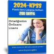 2024-KPSS Planl Ders alma Defteri 200 Sayfa