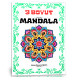 3 Boyut Mandala Boyama Kitab 152 Sper Mandala