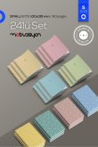 Motivasyon Defter Color&Boss Serisi S Beden 10x13cm Ebat 24`l Defter Seti 8 Farkl Renk