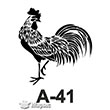A-41 Stencil A Serisi 20x20 cm Artebella