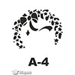 A-4 Stencil A Serisi 20x20 cm Artebella