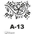 A-13 Stencil A Serisi 20x20 cm Artebella