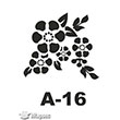 A-16 Stencil A Serisi 20x20 cm Artebella