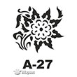 A-27 Stencil A Serisi 20x20 cm Artebella