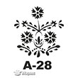 A-28 Stencil A Serisi 20x20 cm Artebella
