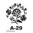 A-29 Stencil A Serisi 20x20 cm Artebella