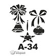 A-34 Stencil A Serisi 20x20 cm Artebella
