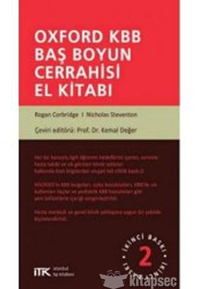 Oxford KBB Baş Boyun Cerrahisi El Kitabı İstanbul Tıp Kitabevi