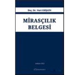 Miraslk Belgesi Turhan Kitabevi