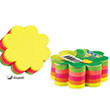 Neon Çiçek Şekilli 5 Renk 250 Yaprak Yapışkanlı Not Kağıdı (21357) Gıpta