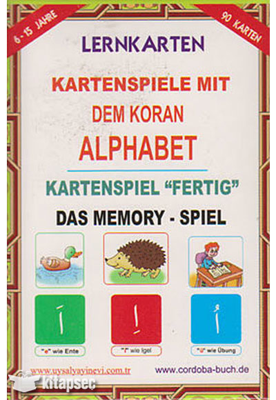 Lernkarten Kartenspiele Mit Dem Koran Alphabet Kartenspiel Fertig Das Memory Spiel Uysal Yayınevi