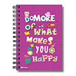 Lovely Do More Of What Makes You Happy Sert Kapak izgili 20x28 64188-8 Deffter