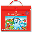 Redline Köşeli Pastel Boya 24 Renk 5281125125 Plastik Çanta Faber Castell