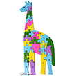 Zürafa Ahşap Puzzle Good Time