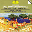 Lalo Symphonie Espagnole Saint Saens Violin Concerto No 3 Itzhak Perlman