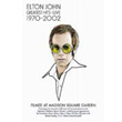 Greatest Hits Live 1970 2002 Filmed At Madison Square Garden Elton John
