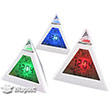 Renk Deitiren Piramit eklinde Alarml Masa Saati 7 Renk Good Time