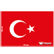 Türk Bayrağı Duvar - cam Ürünü 75*50 Kağıt Tahta