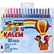 18 Renk Burgulu Kalem NC-2123 Nova Color