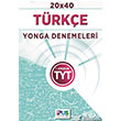YKS TYT 1. Oturum Türkçe 20X40 Yonga Denemeleri İpus Yayınları