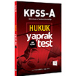 KPSS ve Tüm Kurum Sınavları İçin Hukuk Çek Kopar Yaprak Test 657 Yayınları