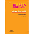 Mit ve Destan 3 Roma Tarihleri Georges Dumezil Yap Kredi Yaynlar