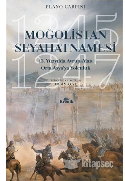 Moğolistan Seyahatnamesi Plano Carpini Kronik Kitap