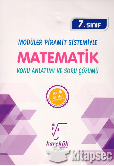 7. Sınıf Matematik MPS Konu Anlatımı ve Soru Çözümü Karekök Yayınları
