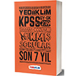 2019 KPSS Genel Yetenek Genel Kültür Tamamı Çözümlü Son 7 Yıl Çıkmış Sorular Yediiklim Yayınları