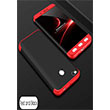 AYS Xiaomi Redmi 4X BlackRed Sert Kapak Zore