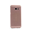 Delikli Samsung S7 Edge Rose Gold  Rubber Kapak Zore