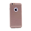 Delikli Iphone 6S Plus Gold Rubber Kapak Zore