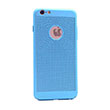 Delikli Iphone 6S Plus Lght Blue Rubber Kapak Zore