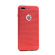 Delikli Iphone 7 Red Rubber Kapak Zore