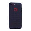 Delikli Iphone 7 Dark Blue Rubber Kapak Zore