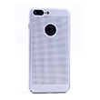 Delikli Iphone7 Plus Silver Rubber Kapak Zore