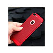 Delikli Iphone 8 Red Rubber Kapak Zore