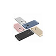 Delikli Iphone 8 Silver Rubber Kapak Zore