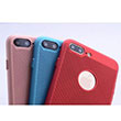 Delikli Iphone 8 Lght Blue Rubber Kapak Zore
